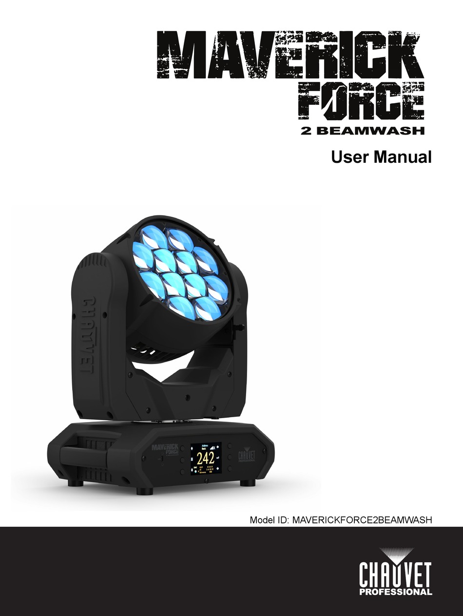 CHAUVET PROFESSIONAL MAVERICK FORCE 2 BEAM WASH USER MANUAL Pdf