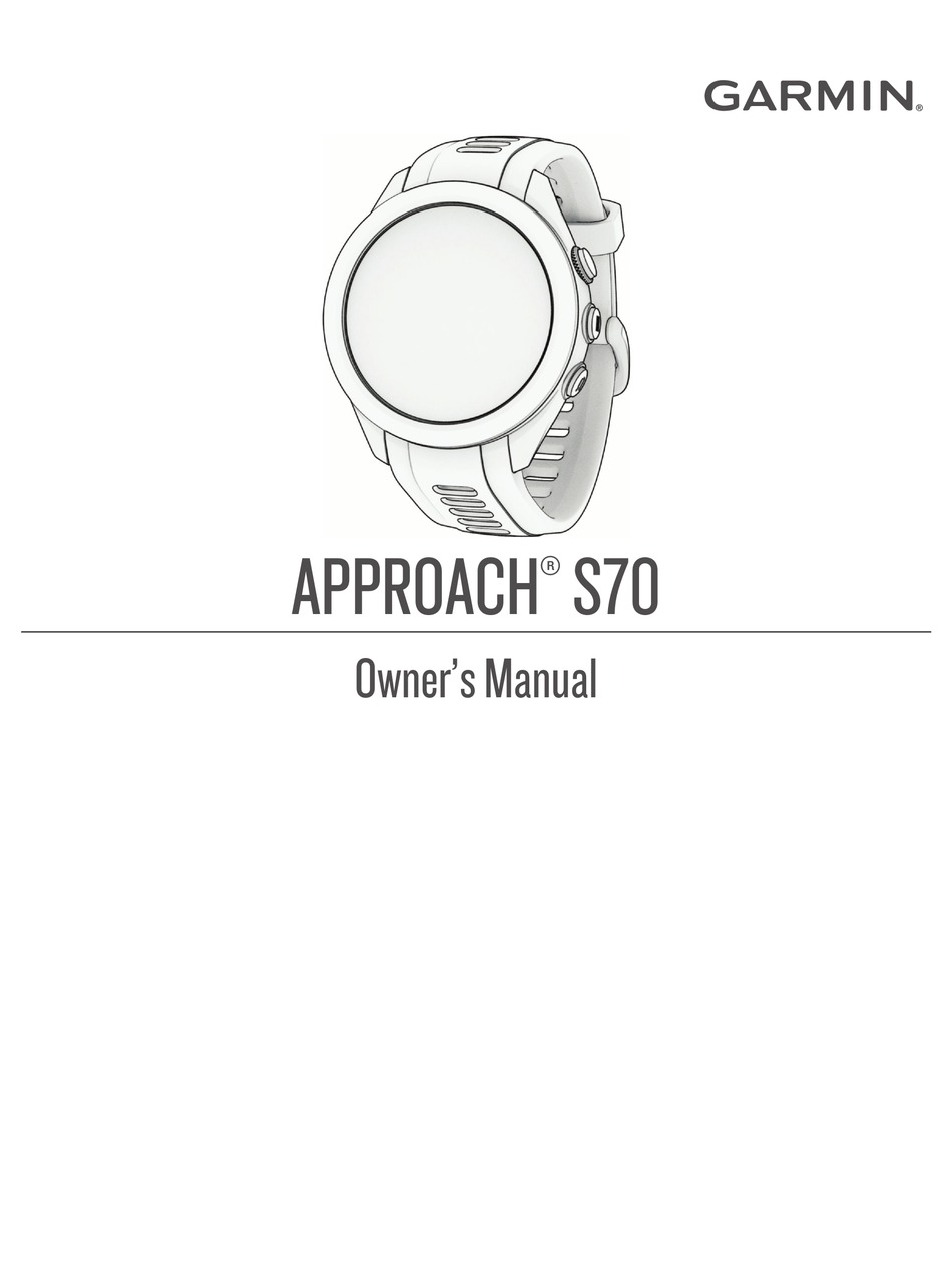 Garmin manuals approach on sale s20