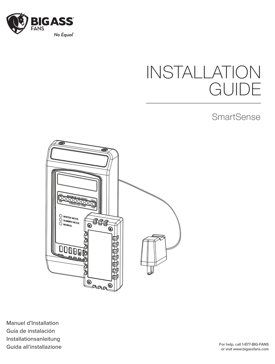 BIGASSFANS SMARTSENSE INSTALLATION MANUAL Pdf Download ManualsLib