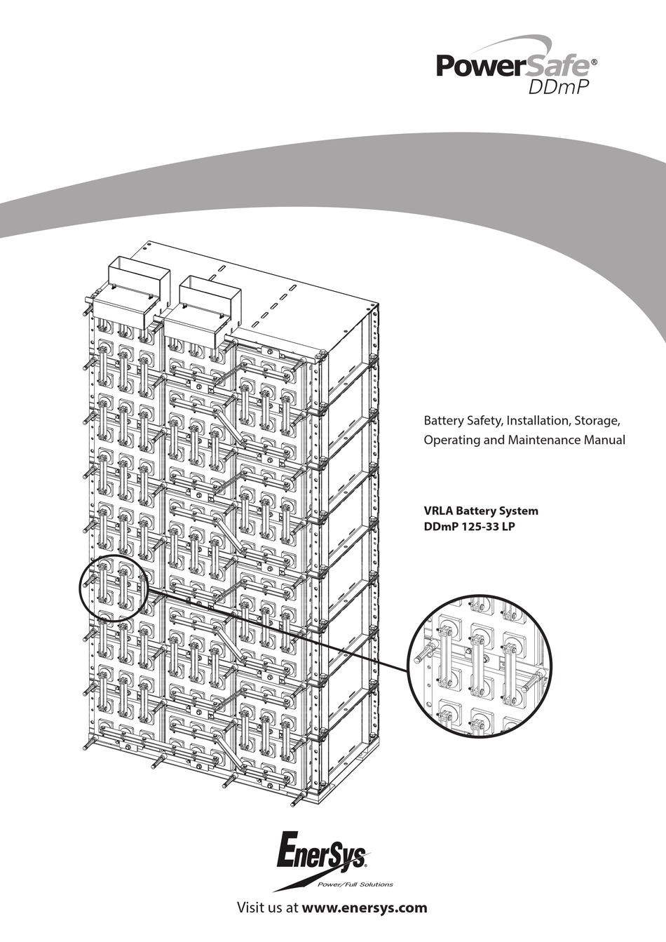 ENERSYS POWERSAFE DDMP BATTERY SAFETY, INSTALLATION, STORAGE, OPERATING
