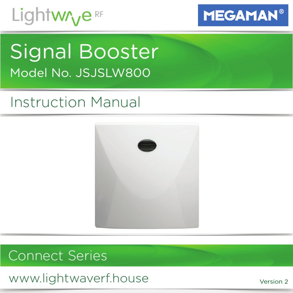 MEGAMAN LIGHTWAVE RF CONNECT SERIES INSTRUCTION MANUAL Pdf Download
