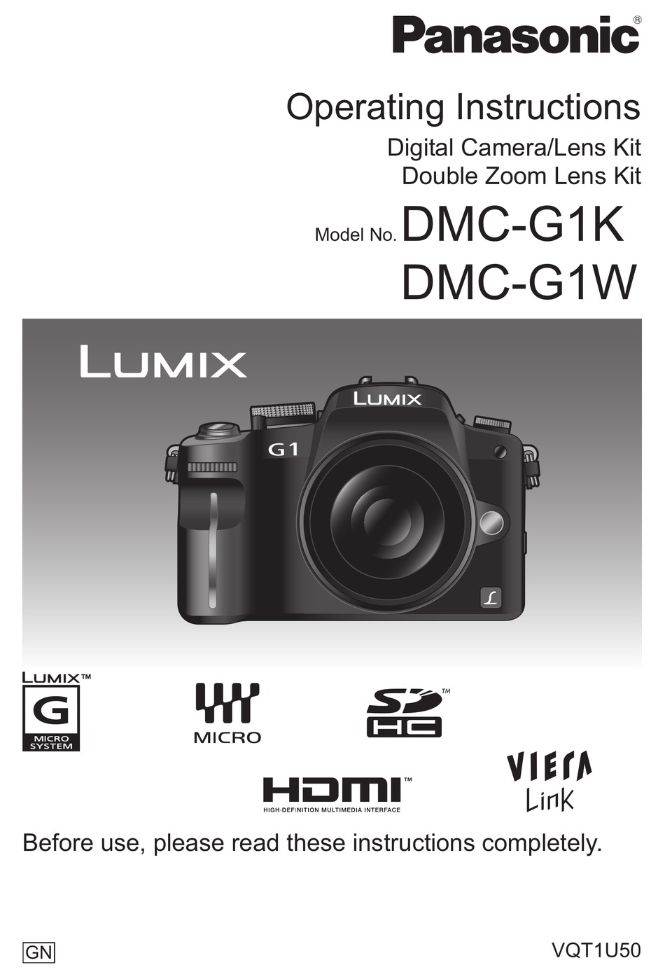 PANASONIC LUMIX DMCG1K OPERATING INSTRUCTIONS MANUAL Pdf Download