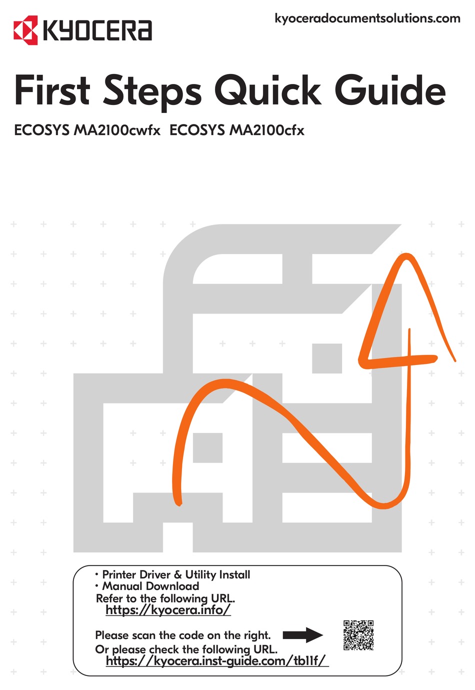 KYOCERA ECOSYS MA2100CWFX FIRST STEPS QUICK MANUAL Pdf Download ManualsLib