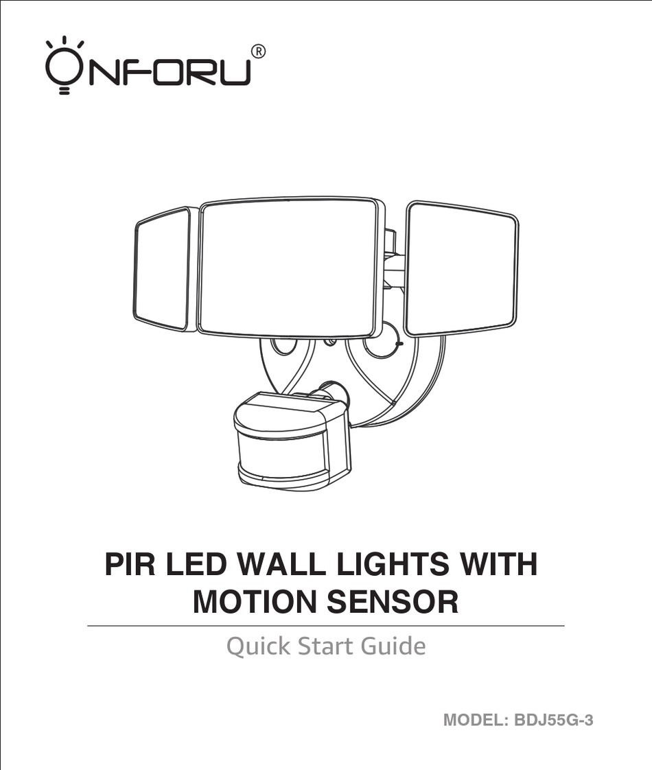 ONFORU BDJ55G-3 QUICK START MANUAL Pdf Download | ManualsLib