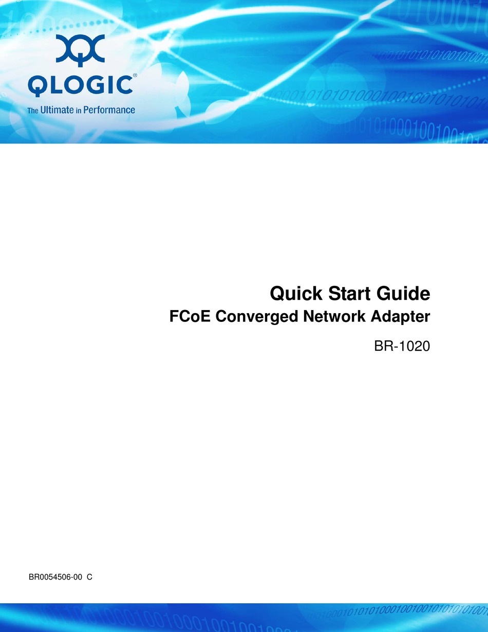 QLOGIC BR1020 QUICK START MANUAL Pdf Download ManualsLib