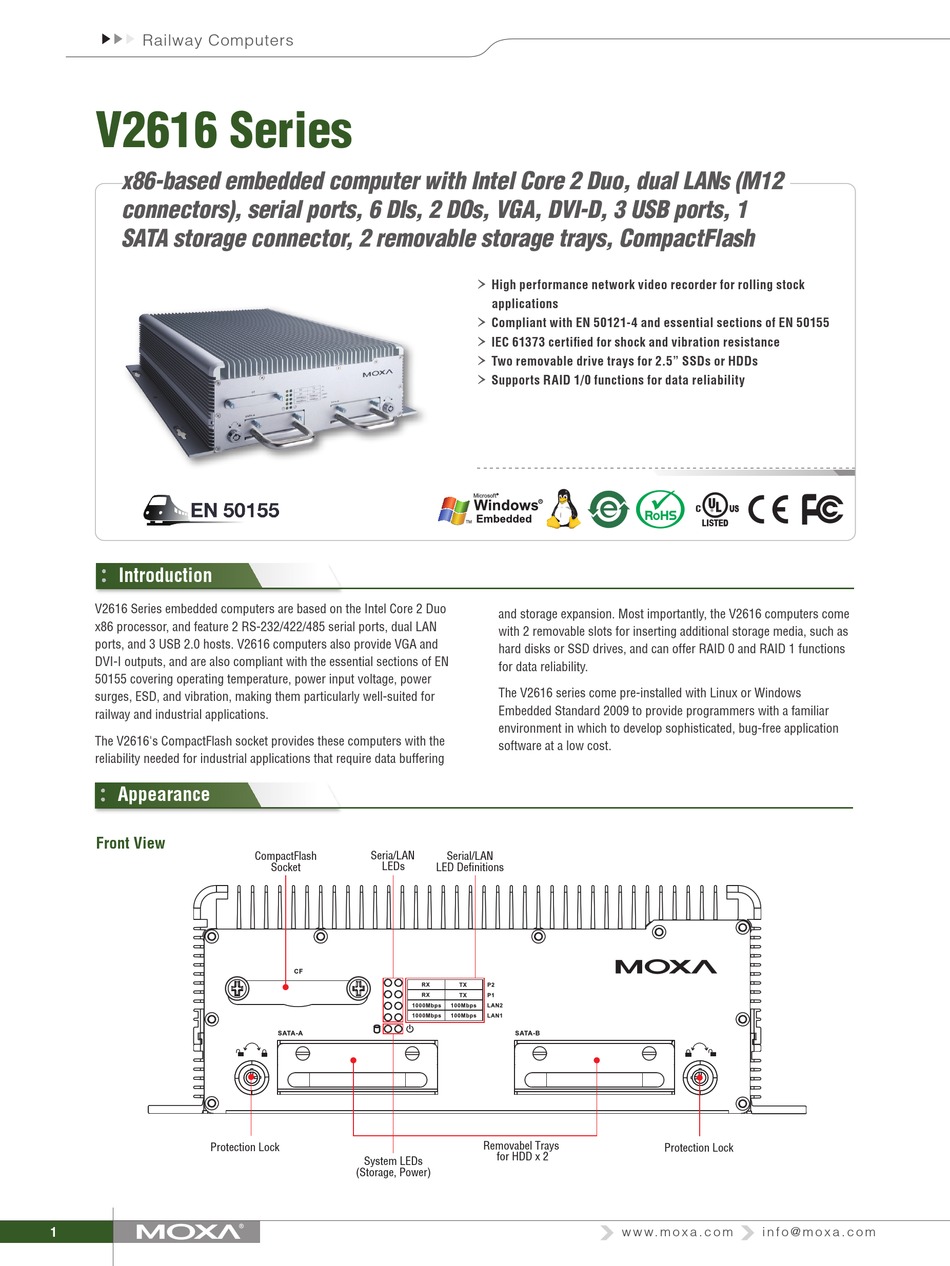 Moxa Technologies V Series Quick Start Manual Pdf Download Manualslib