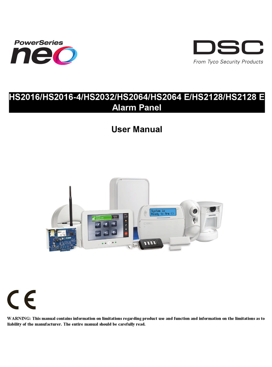 TYCO SECURITY PRODUCTS DSC NEO POWER SERIES USER MANUAL Pdf Download