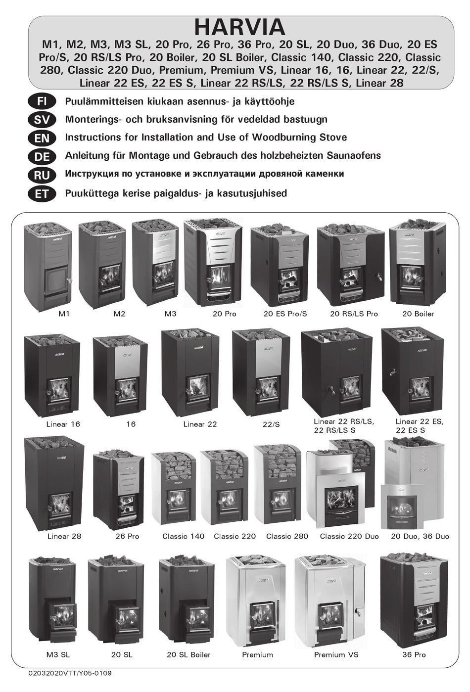 HARVIA 36 PRO INSTRUCTIONS FOR INSTALLATION AND USE MANUAL Pdf Download ...