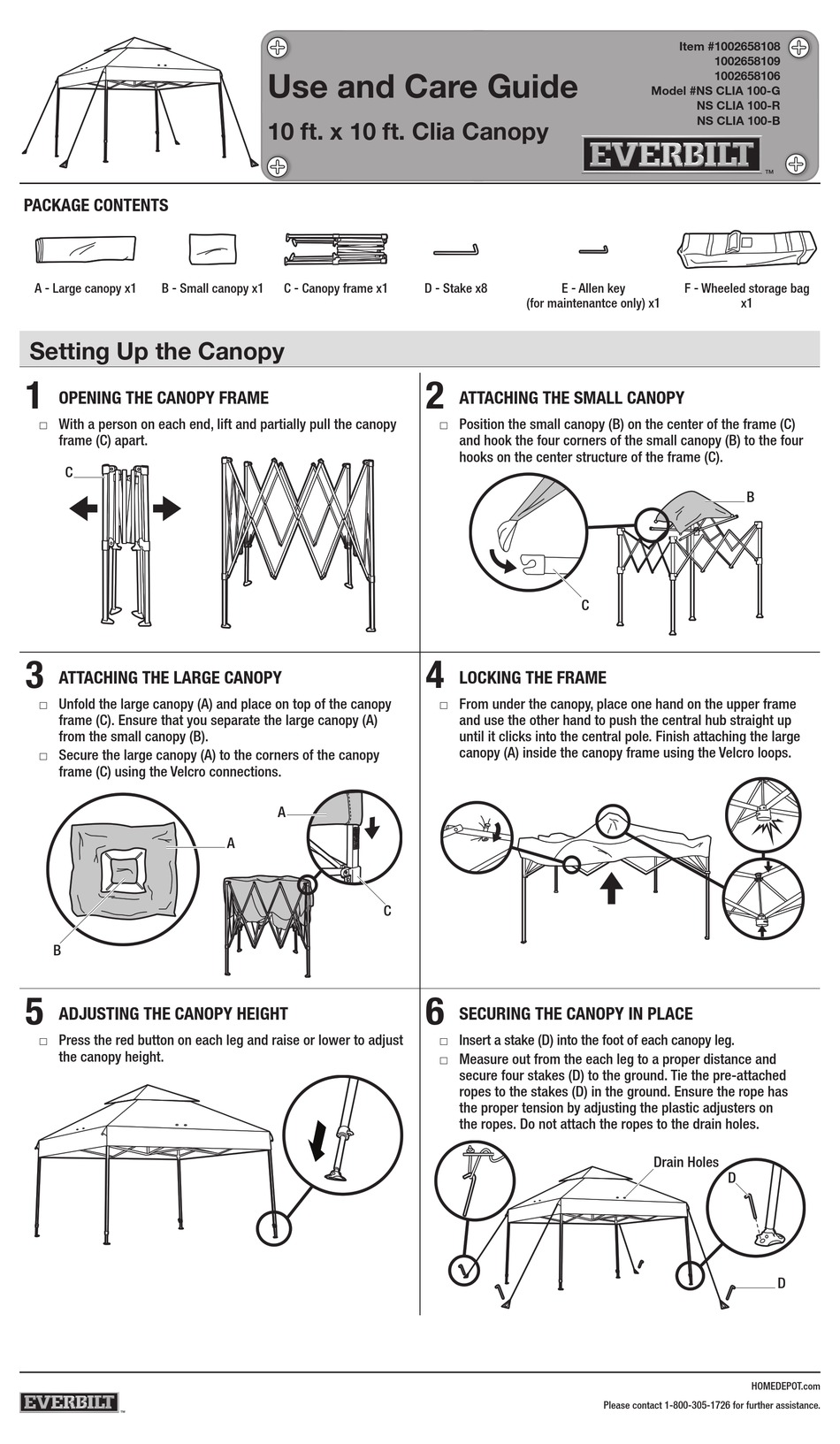 EVERBILT NS CLIA 100G USE AND CARE MANUAL Pdf Download ManualsLib