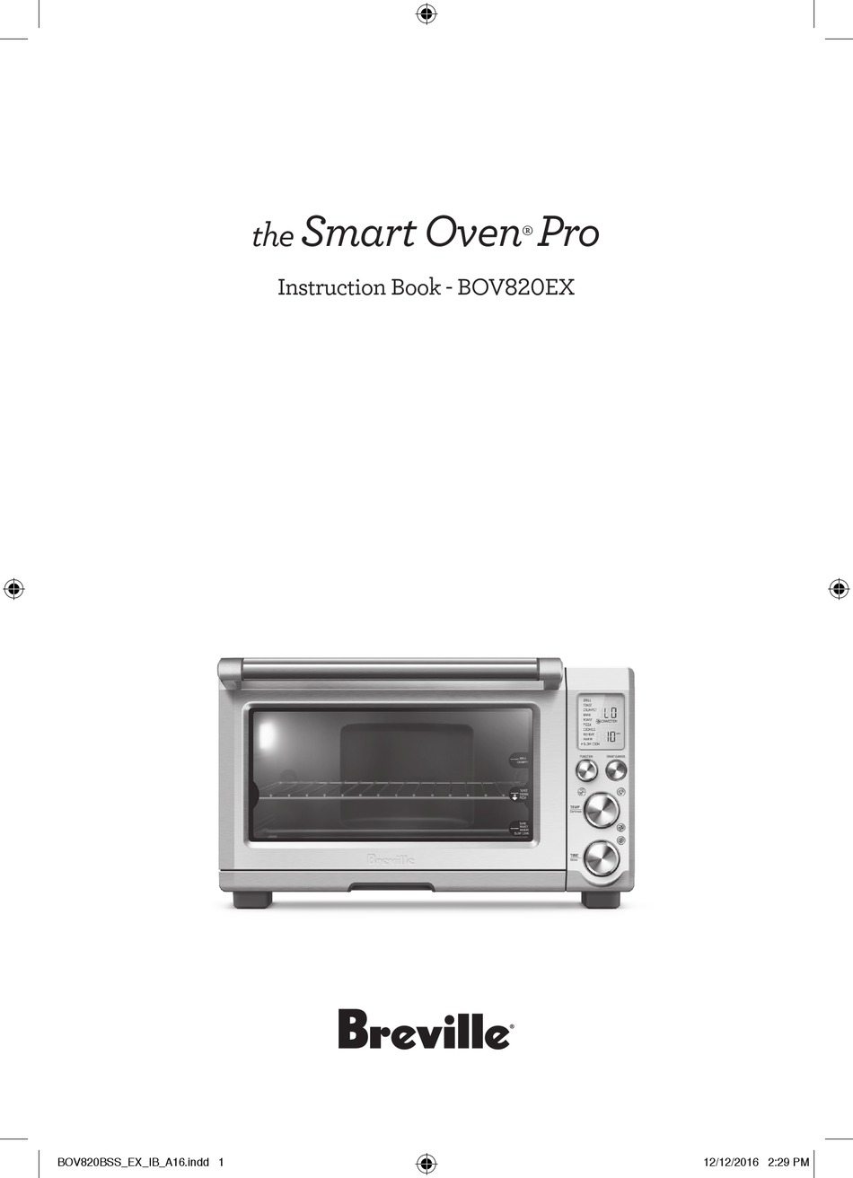 BREVILLE SMART OVEN PRO BOV820EX INSTRUCTION BOOK Pdf Download ManualsLib