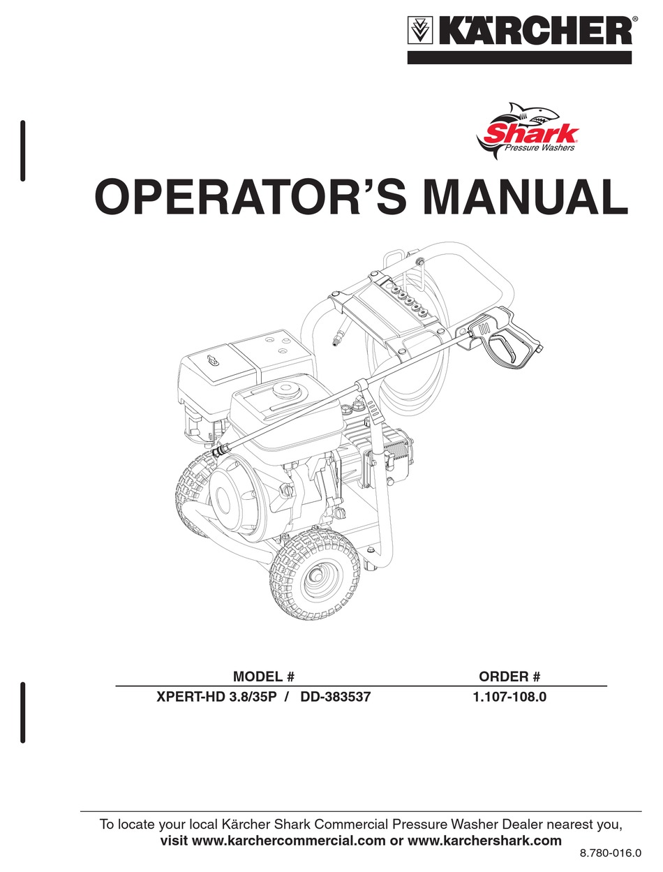 KÄRCHER XPERT HD 3 8 35P OPERATOR S MANUAL Pdf Download ManualsLib