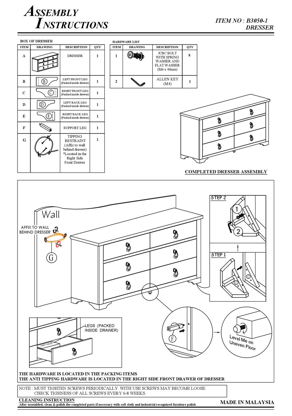 CROWN MARK B30501 ASSEMBLY INSTRUCTIONS Pdf Download ManualsLib