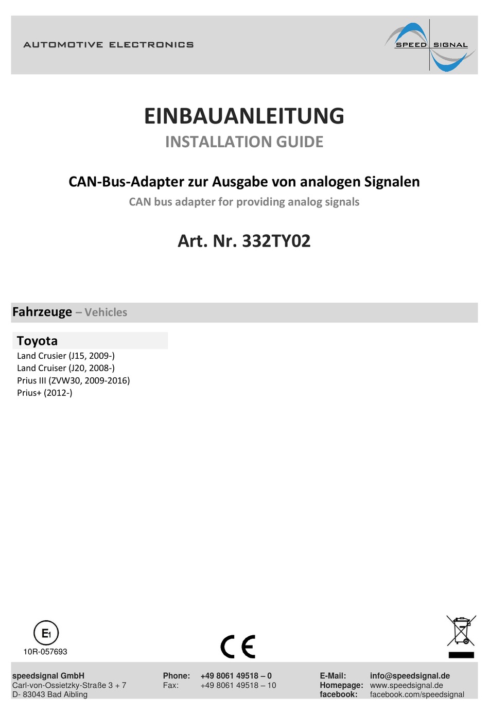 speedsignal-332ty02-installation-manual-pdf-download-manualslib