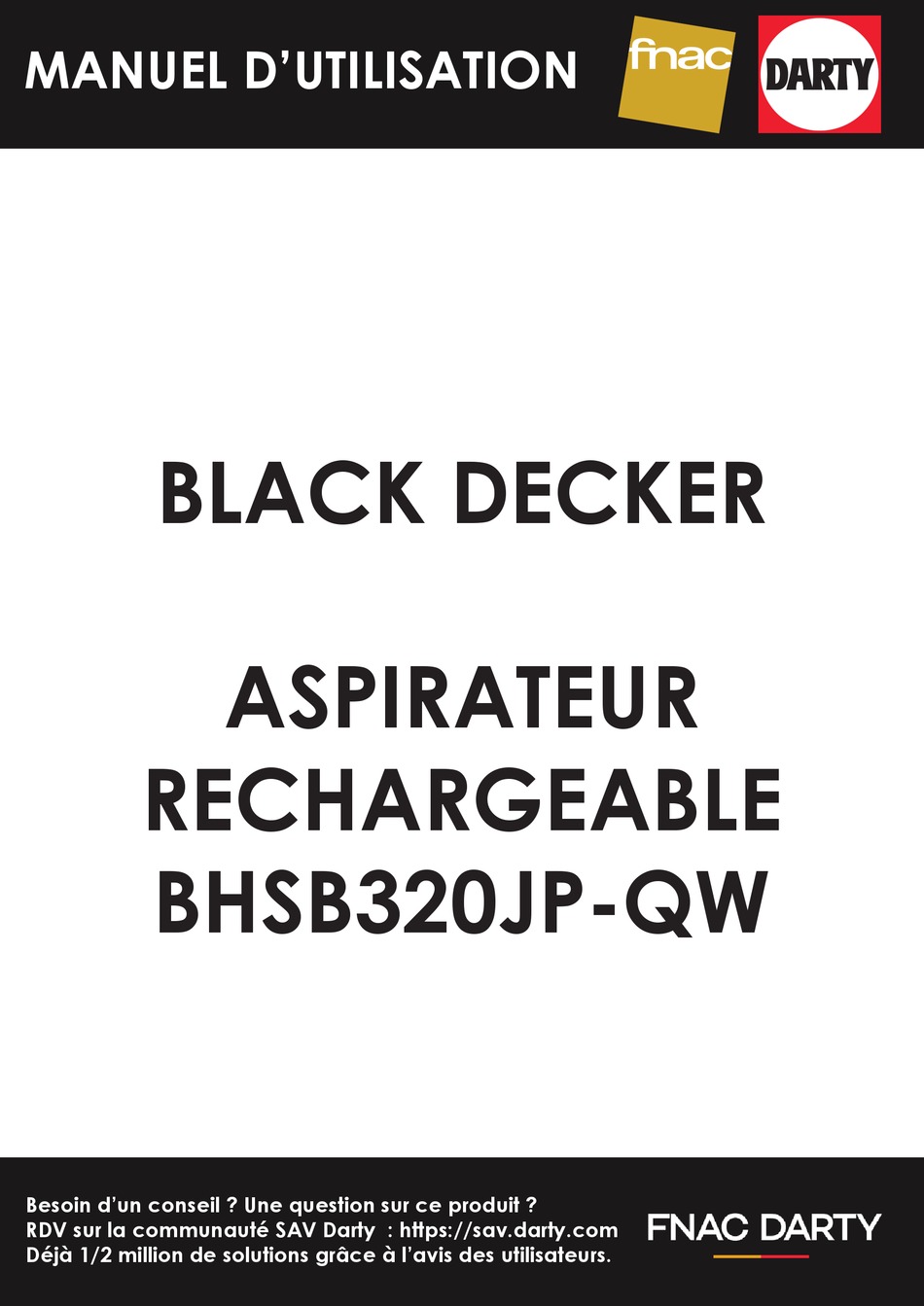 BLACK DECKER BHSB320JP Spillbuster Cordless Spill + Spot Cleaner  Instruction Manual