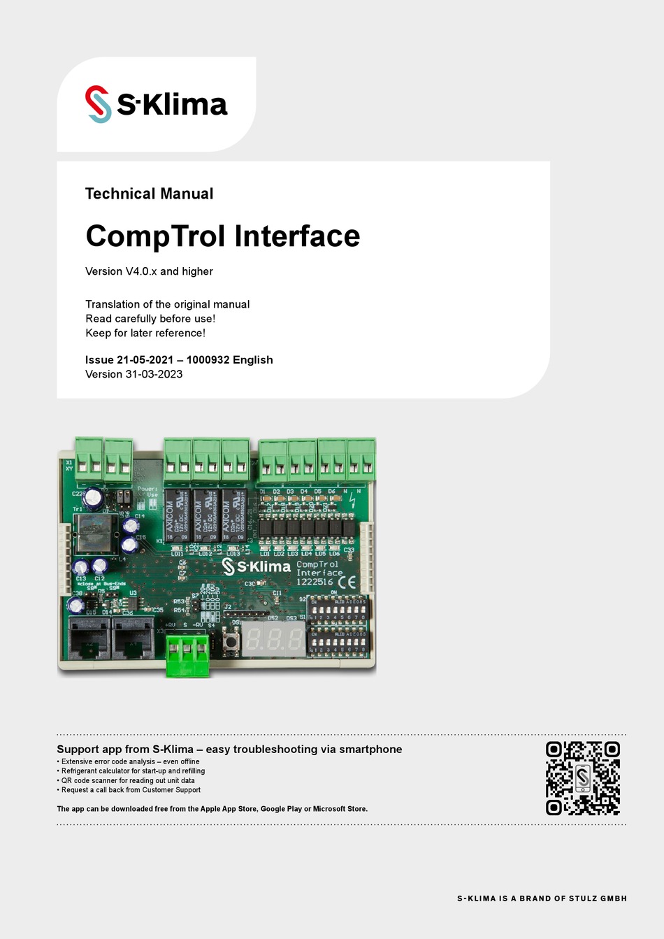 S-KLIMA COMPTROL TECHNICAL MANUAL Pdf Download | ManualsLib