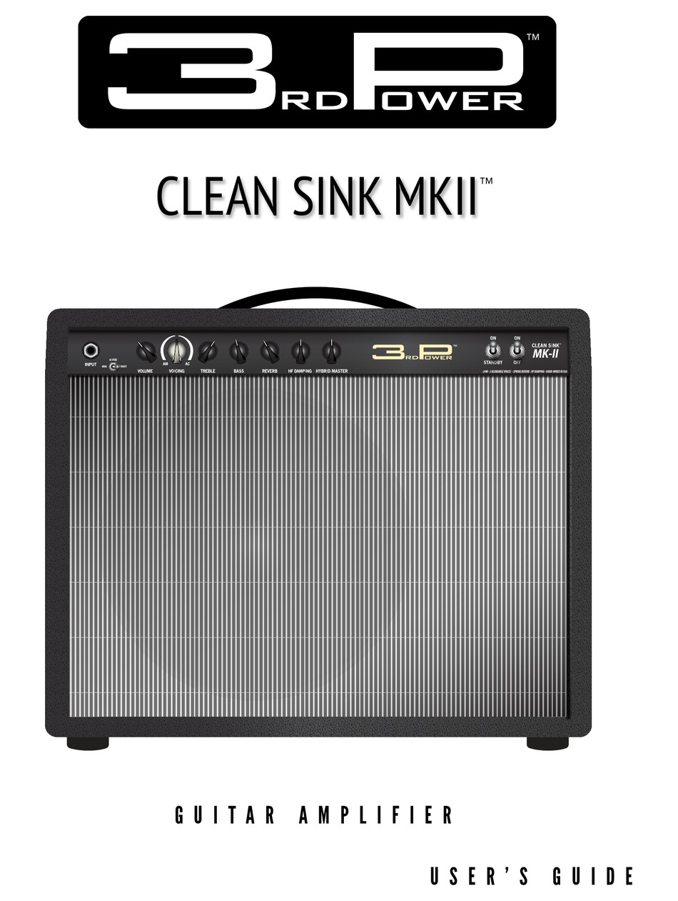 3RD POWER CLEAN SINK MKII USER MANUAL Pdf Download ManualsLib