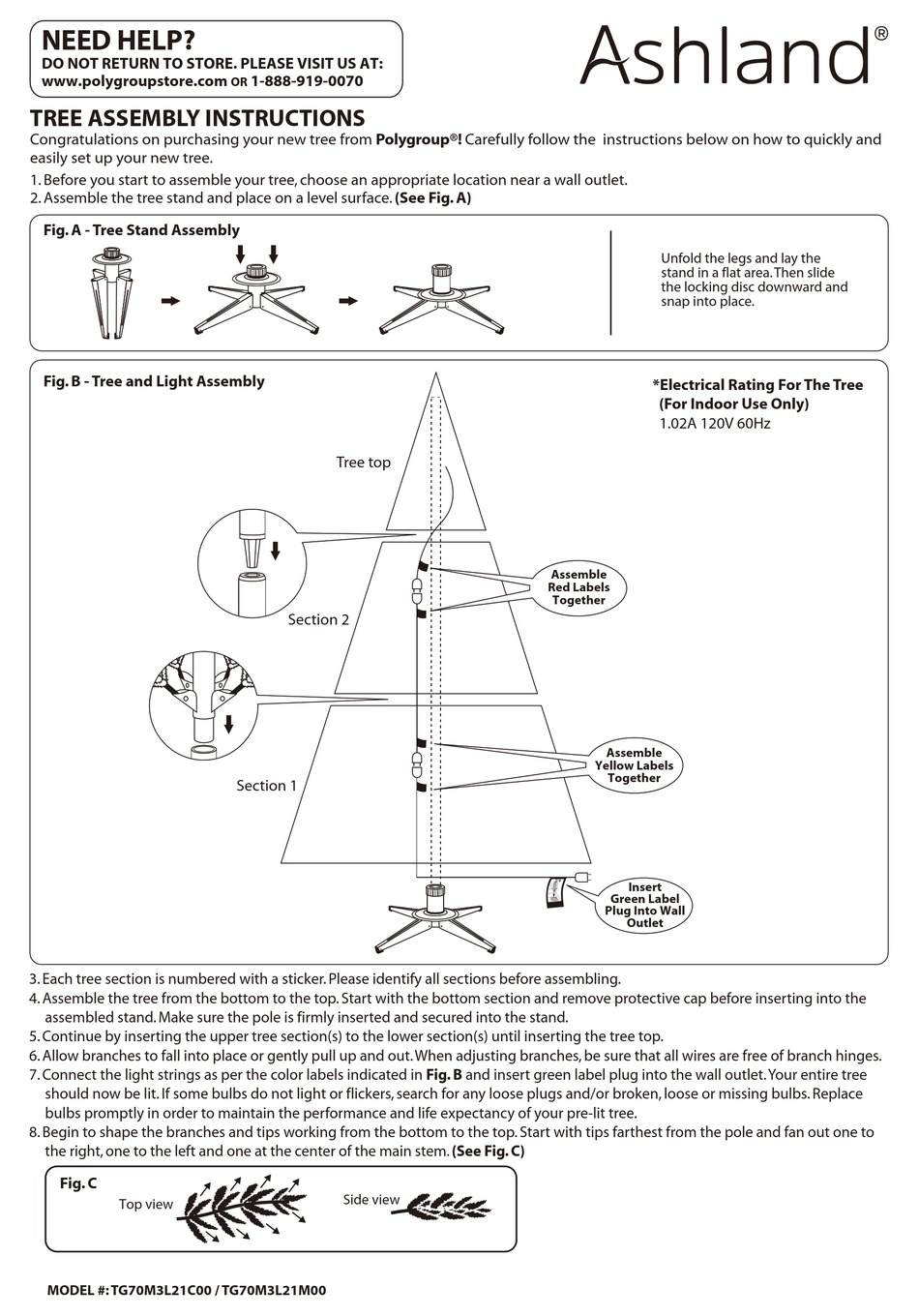 POLYGROUP ASHLAND TG70M3L21C00 MANUAL Pdf Download ManualsLib