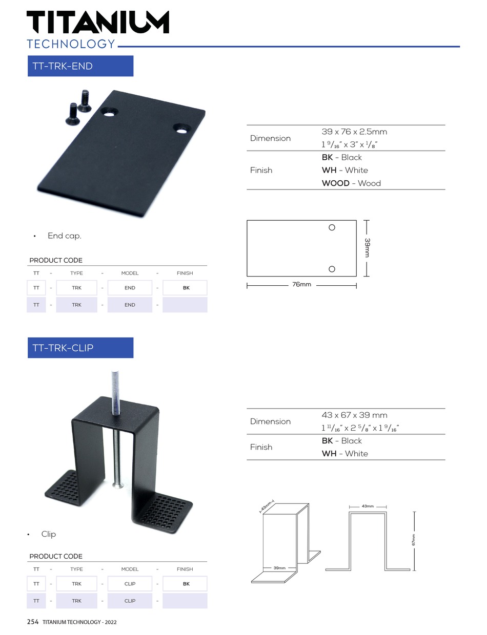 Titanium Tt Trk End Manual Pdf Download Manualslib