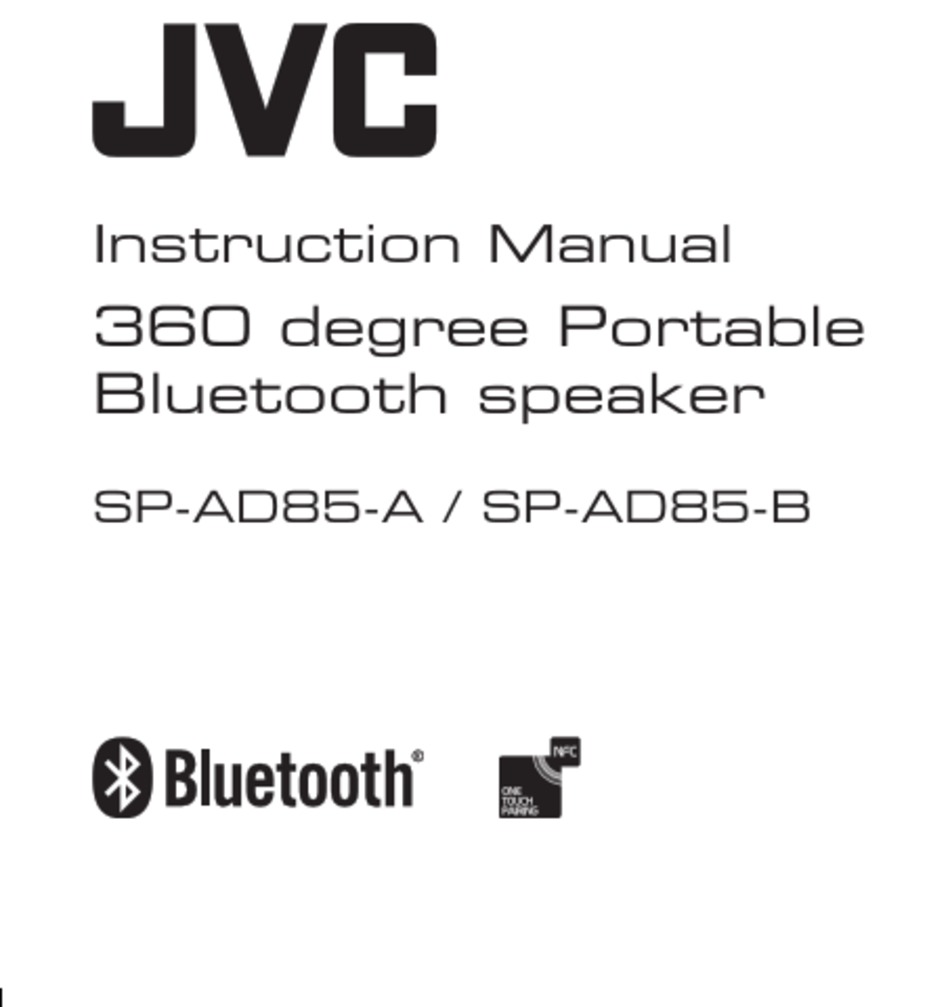 JVC SPAD85A INSTRUCTION MANUAL Pdf Download ManualsLib