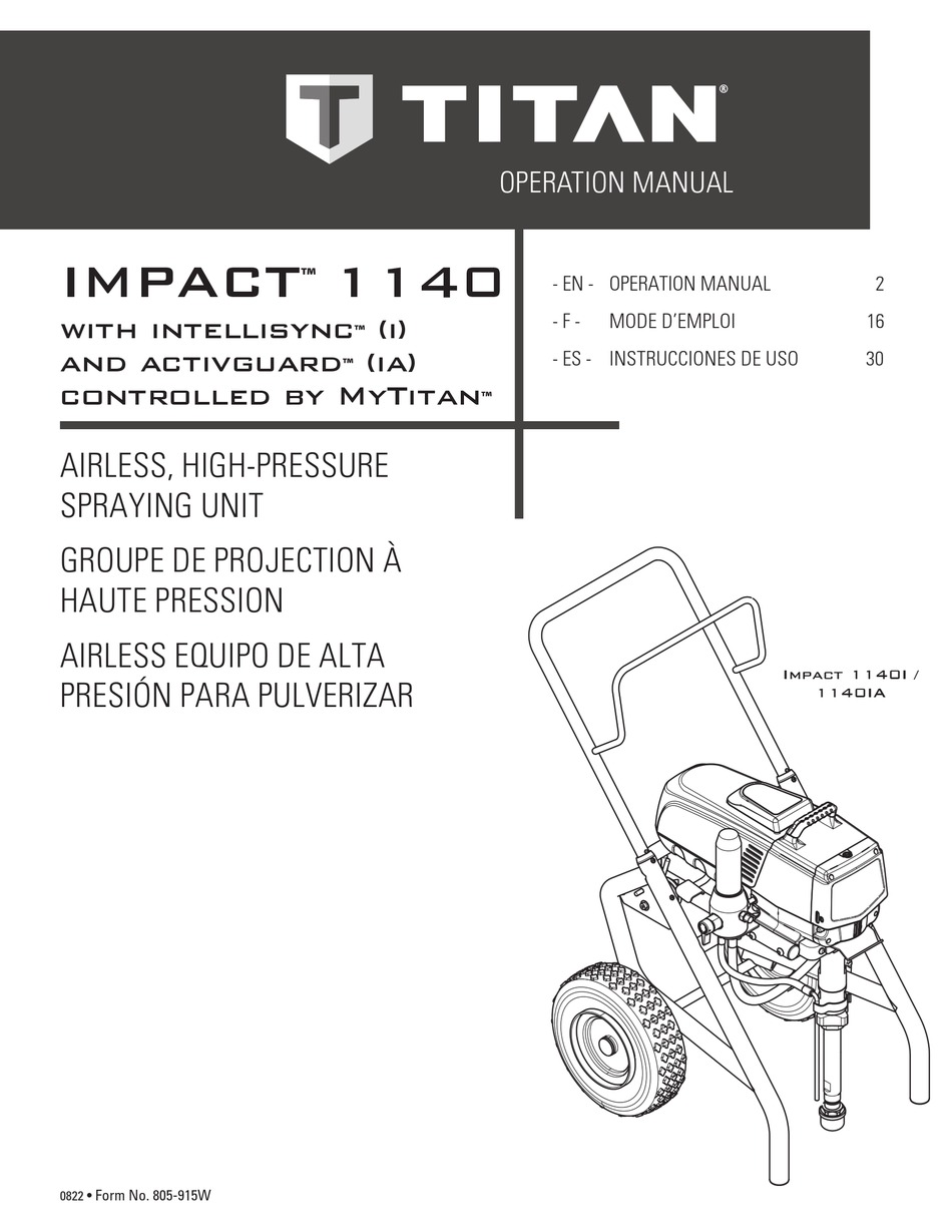 TITAN IMPACT 1140I SERVICE MANUAL Pdf Download ManualsLib