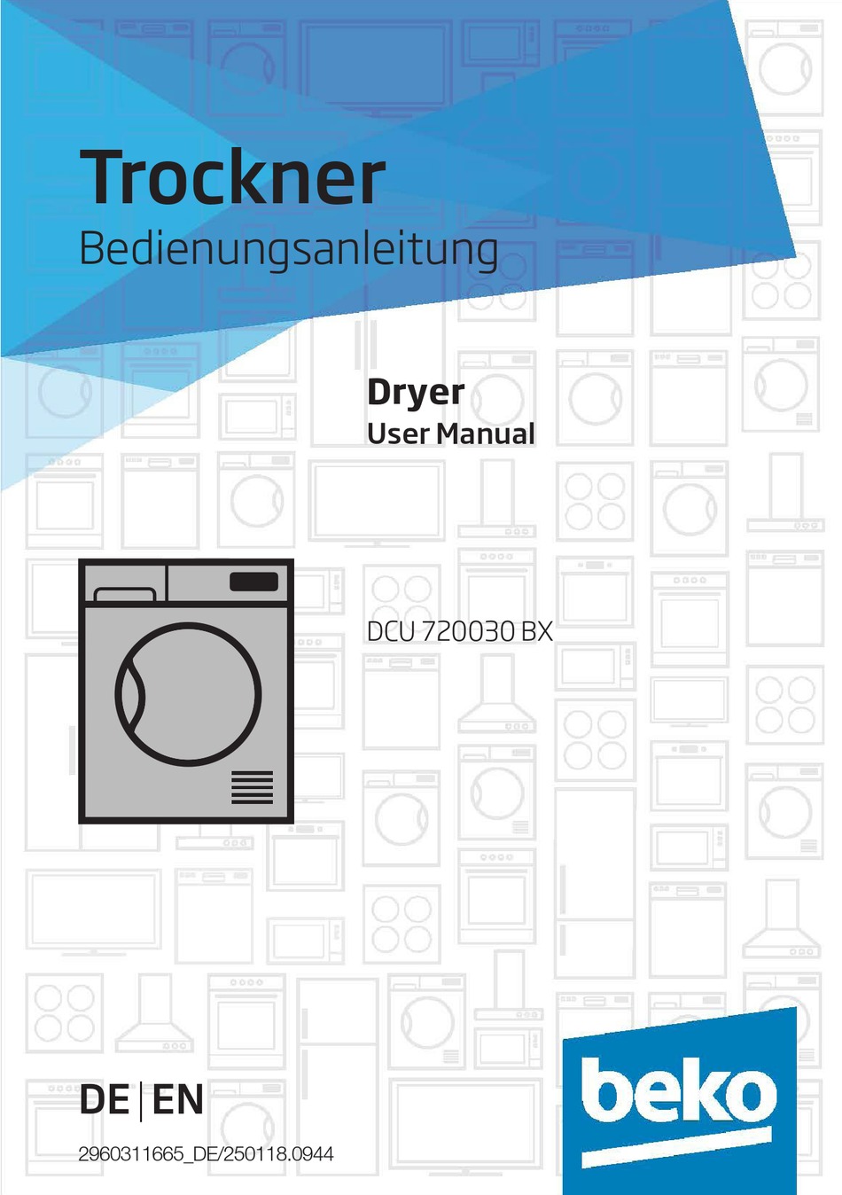 Beko Dcu Bx User Manual Pdf Download Manualslib