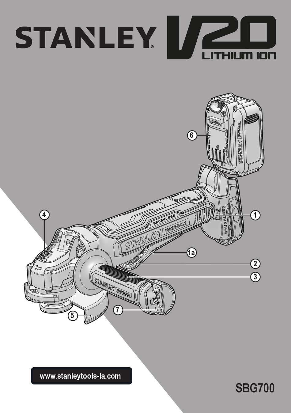 STANLEY FATMAX V20 SBG700 ORIGINAL INSTRUCTIONS MANUAL Pdf Download