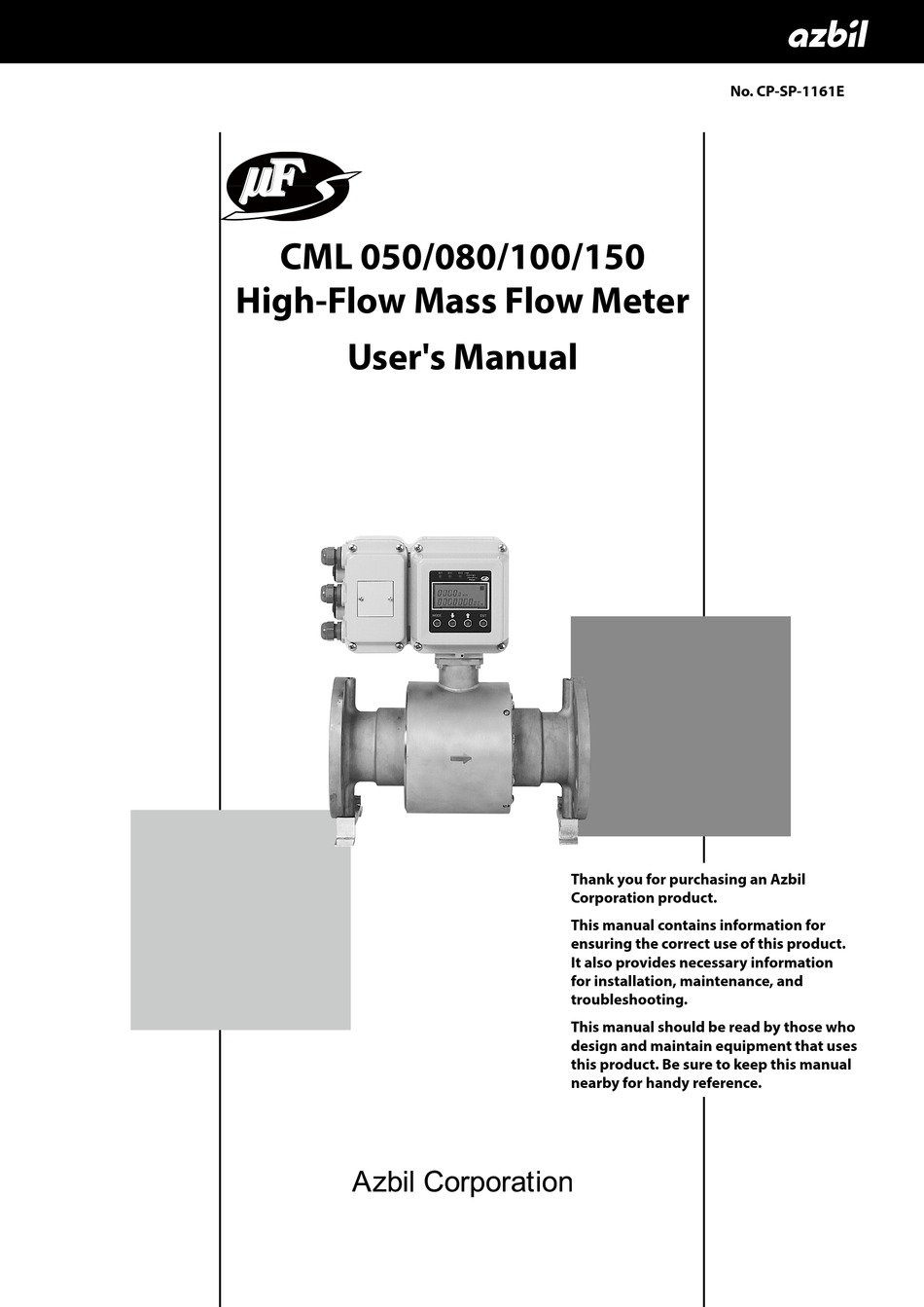 AZBIL CML 050 USER MANUAL Pdf Download ManualsLib