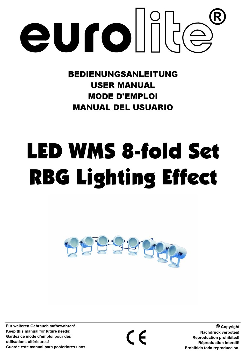 EUROLITE LED WMS 8-FOLD SET USER MANUAL Pdf Download | ManualsLib