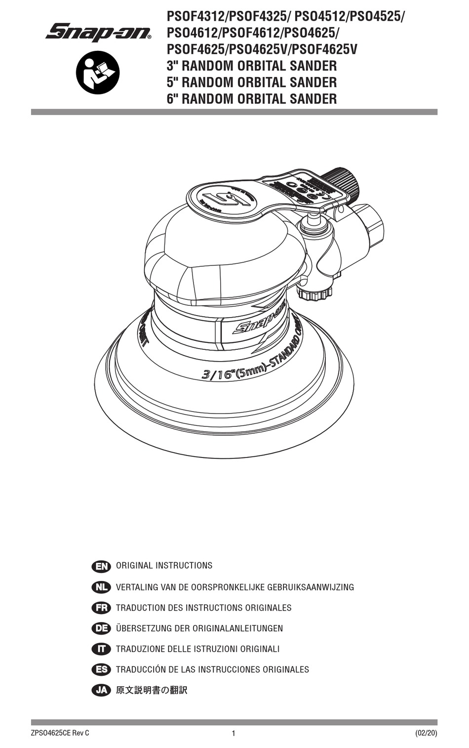 SNAPON PSOF4312 ORIGINAL INSTRUCTIONS MANUAL Pdf Download ManualsLib