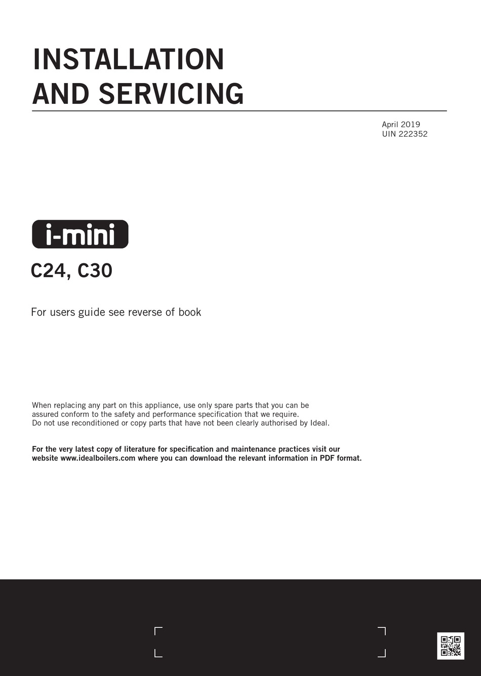 IDEAL HEATING I-MINI C24 INSTALLATION AND SERVICING Pdf Download ...