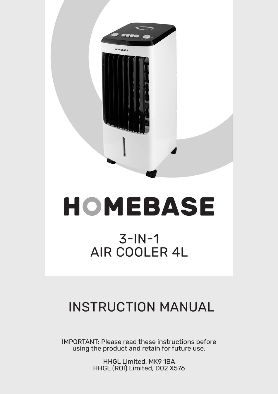 Air cooler hot sale homebase