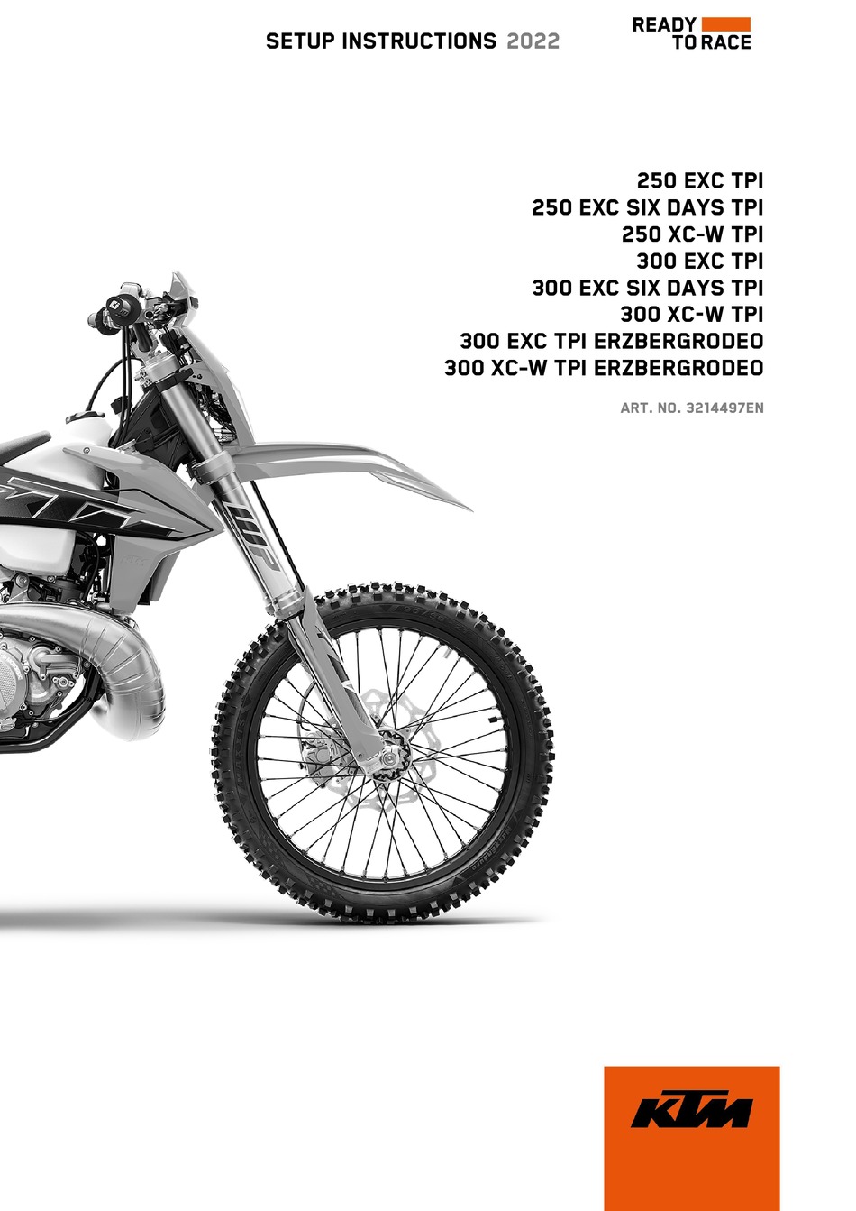 KTM 250 EXC TPI 2022 SETUP INSTRUCTIONS Pdf Download ManualsLib