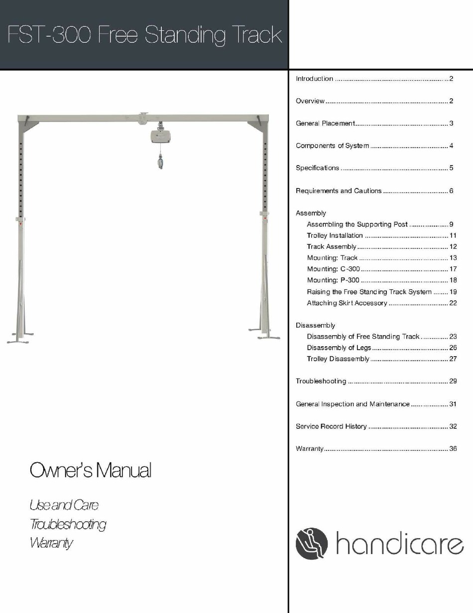 HANDICARE FST300 OWNER'S MANUAL Pdf Download ManualsLib