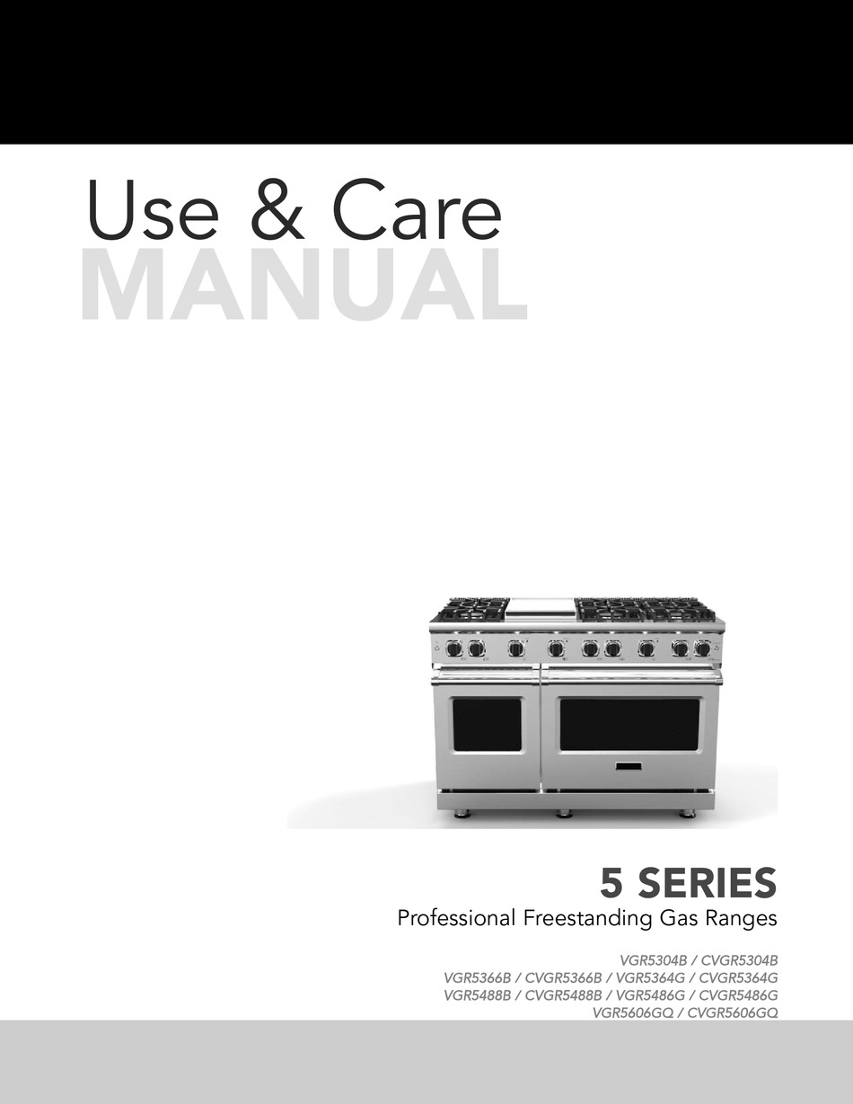 VIKING RANGE CVGR5304B USE & CARE MANUAL Pdf Download ManualsLib