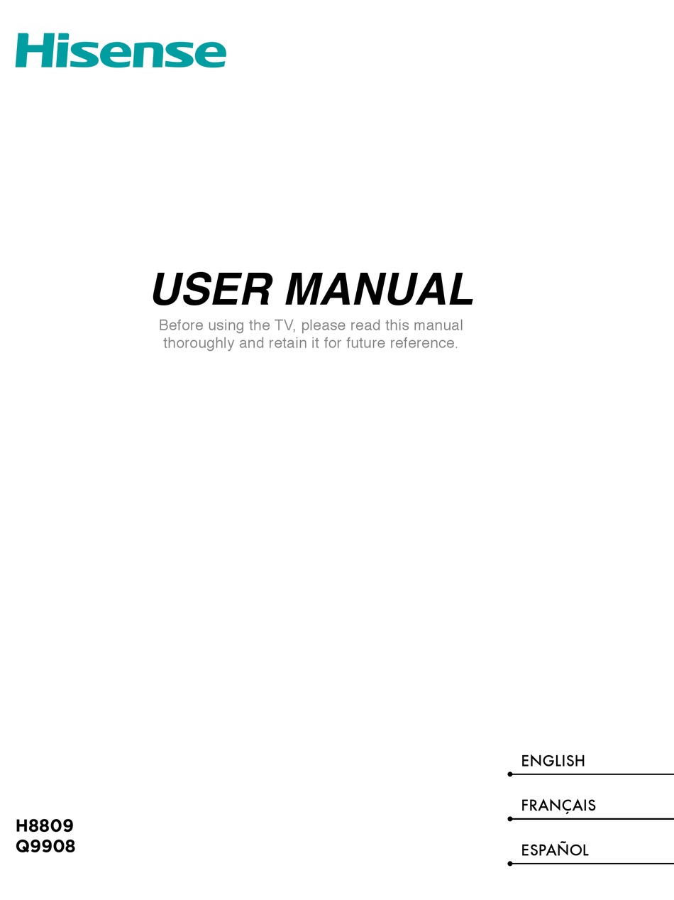 HISENSE H8809 USER MANUAL Pdf Download | ManualsLib