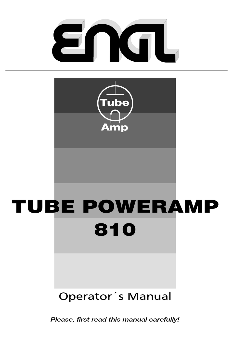 ENGL TUBE POWERAMP 810 OPERATOR'S MANUAL Pdf Download ManualsLib