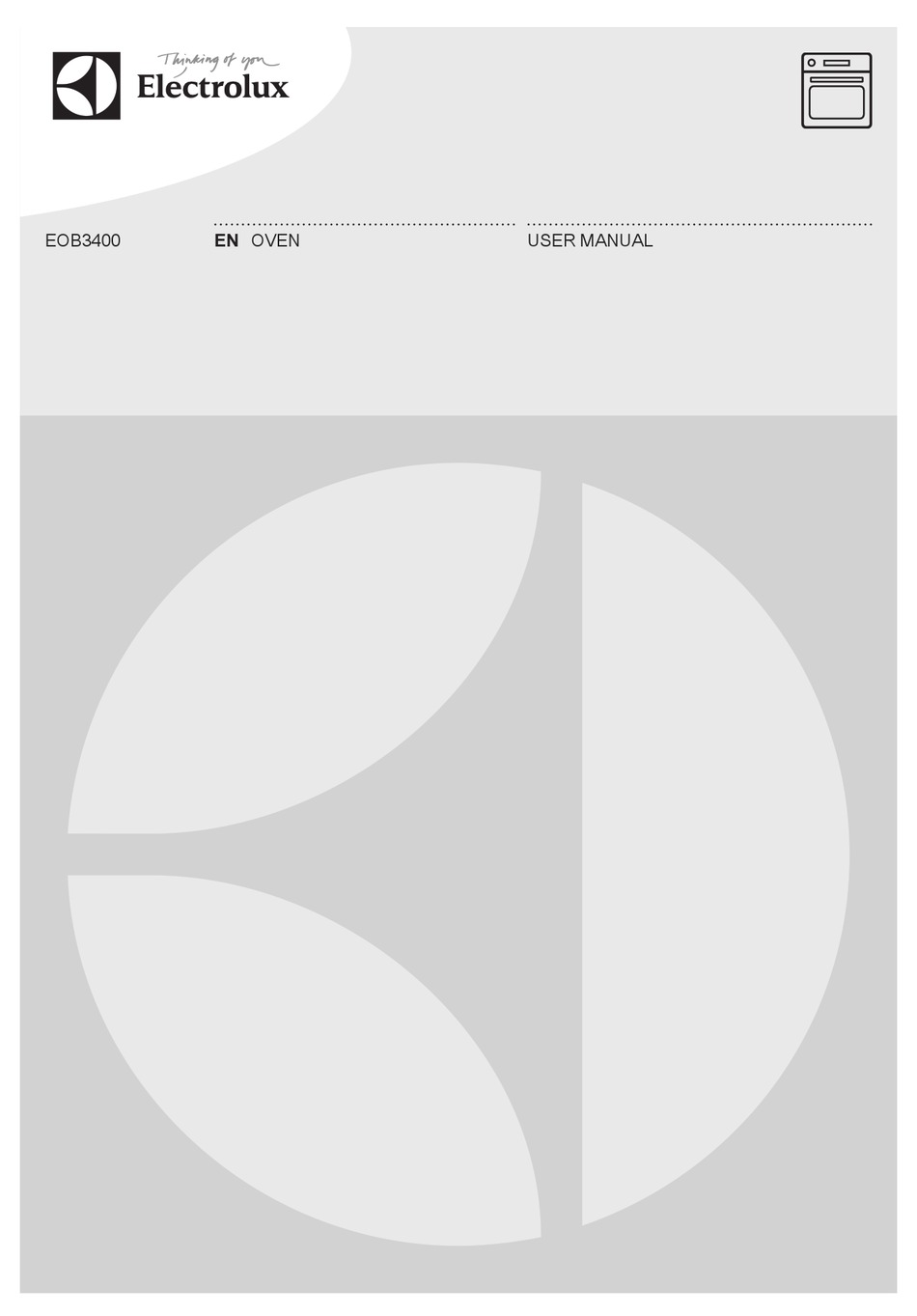 ELECTROLUX EOB3400 USER MANUAL Pdf Download ManualsLib