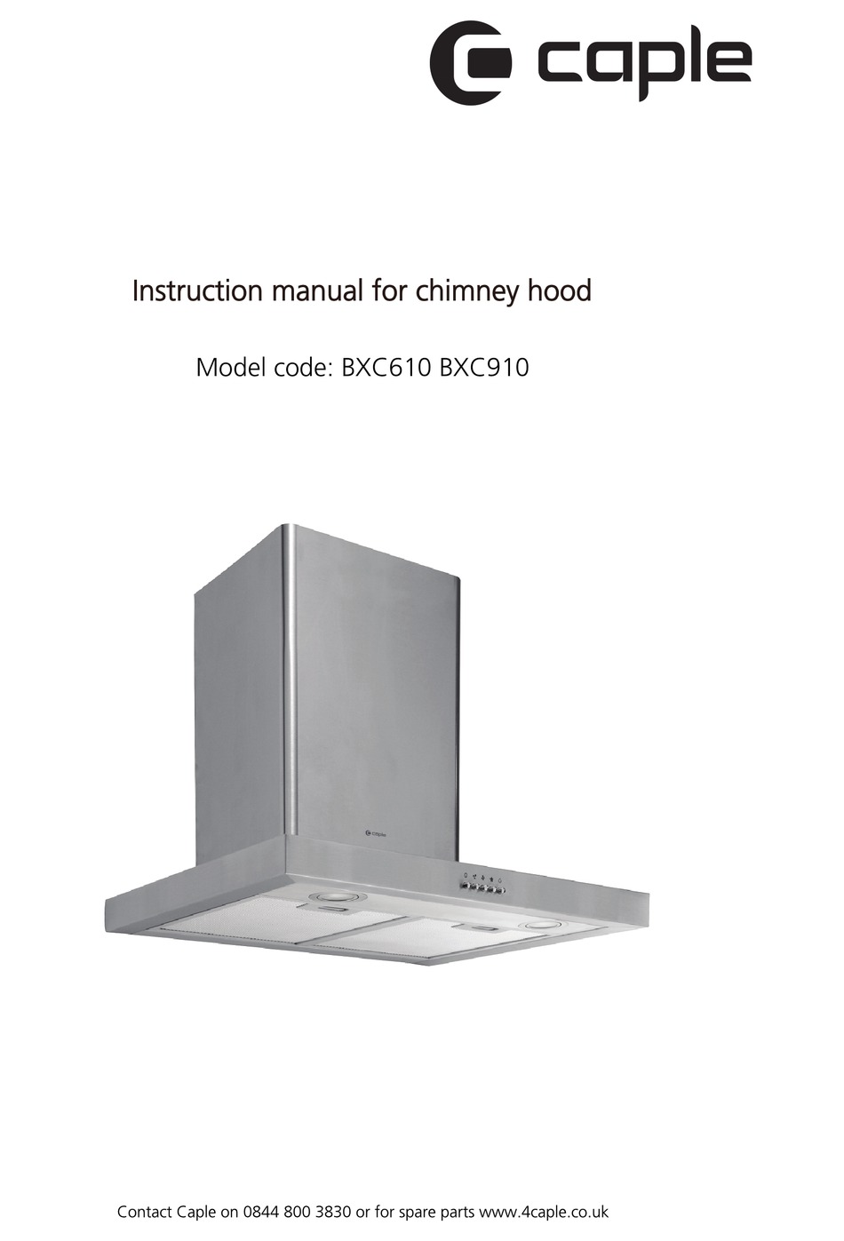 CAPLE BXC610 INSTRUCTION MANUAL Pdf Download | ManualsLib