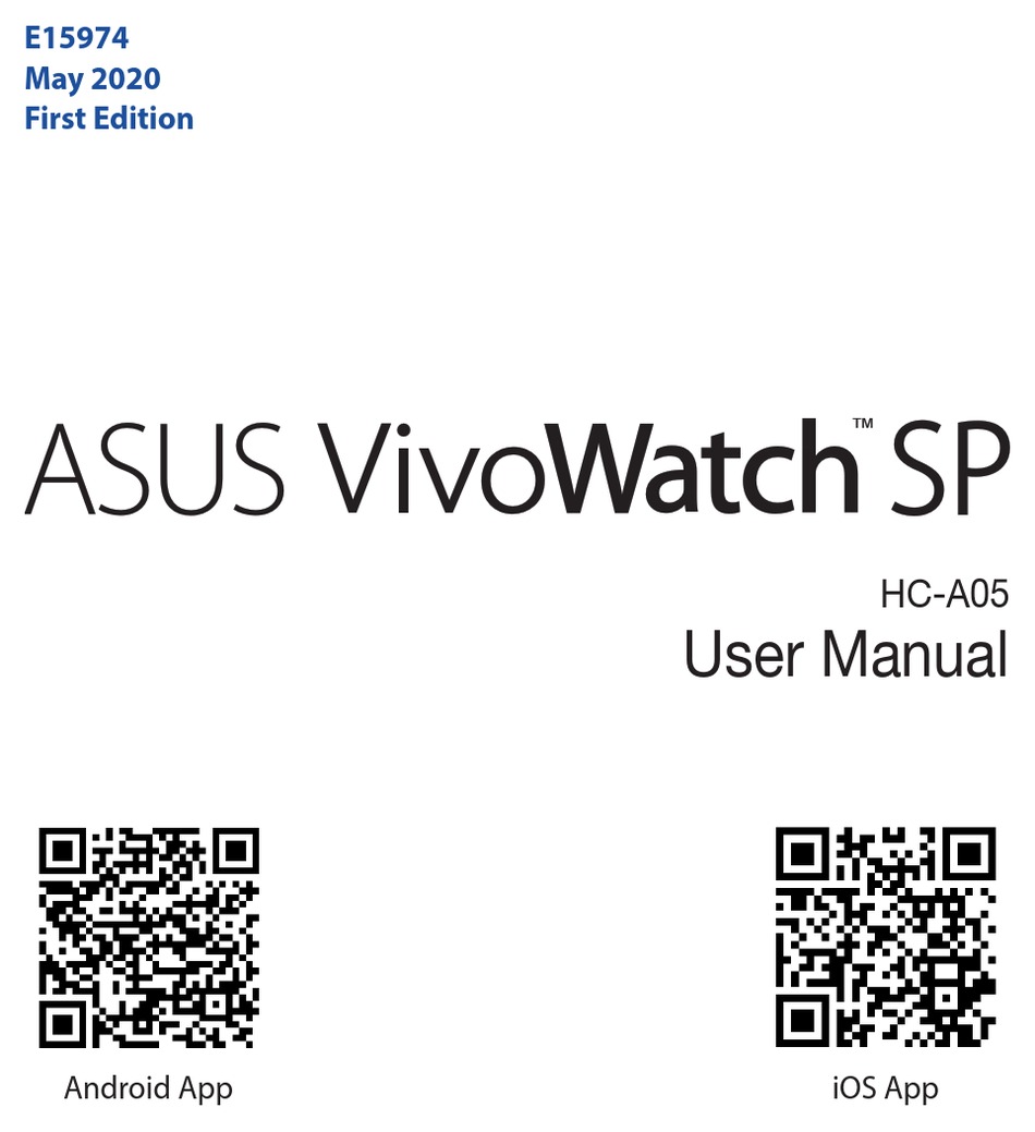 Asus vivowatch bp sales manual