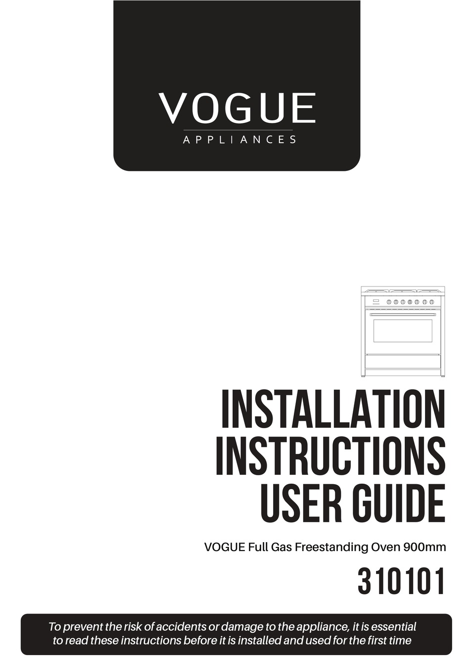 VOGUE 310101 INSTALLATION INSTRUCTIONS MANUAL Pdf Download ManualsLib