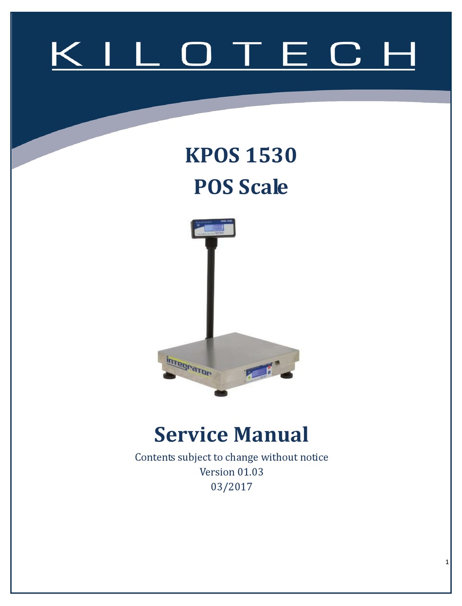 KILOTECH KPOS 1530 SERVICE MANUAL Pdf Download | ManualsLib