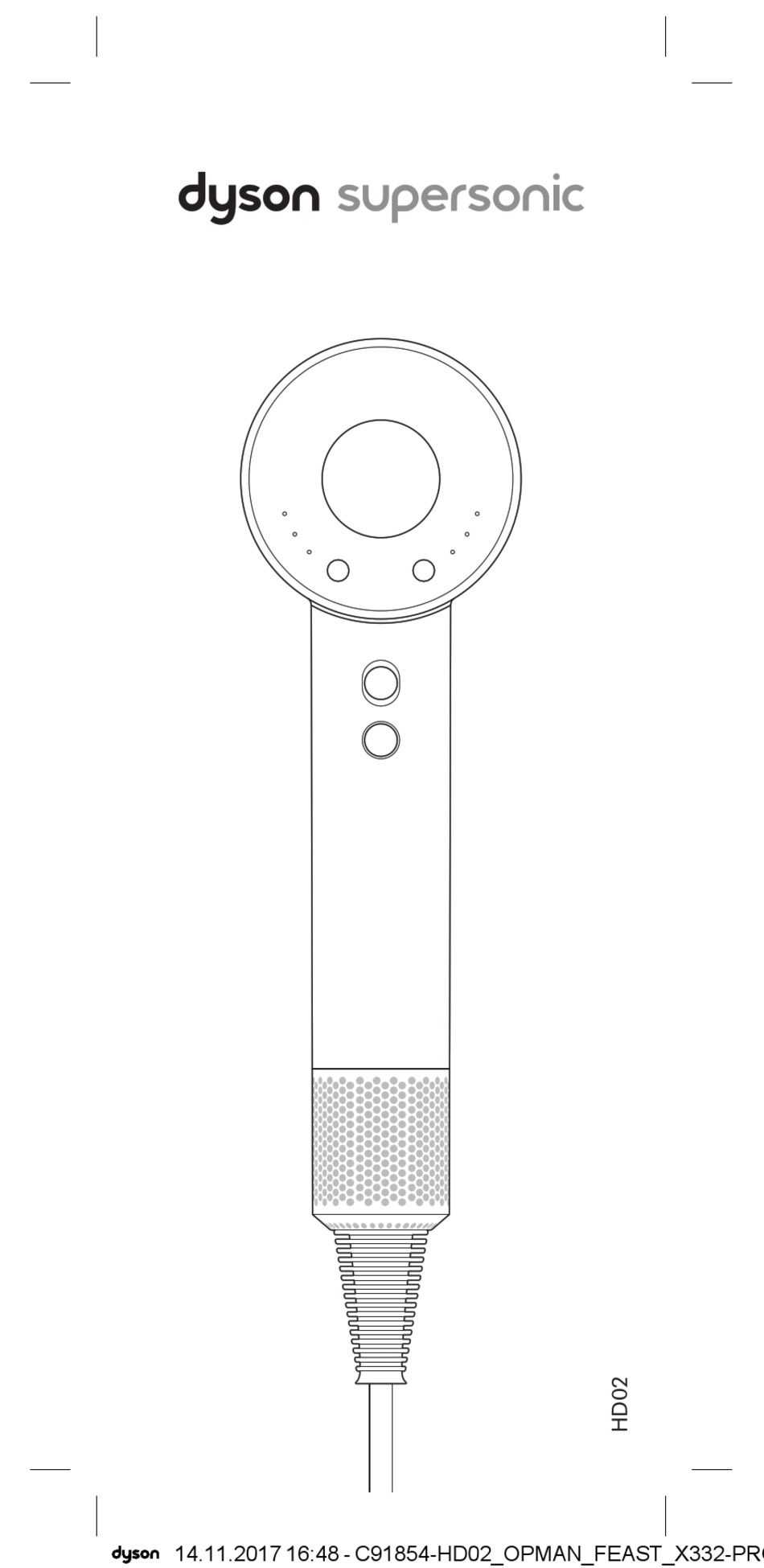 DYSON SUPERSONIC HD02 INSTRUCTION MANUAL Pdf Download ManualsLib