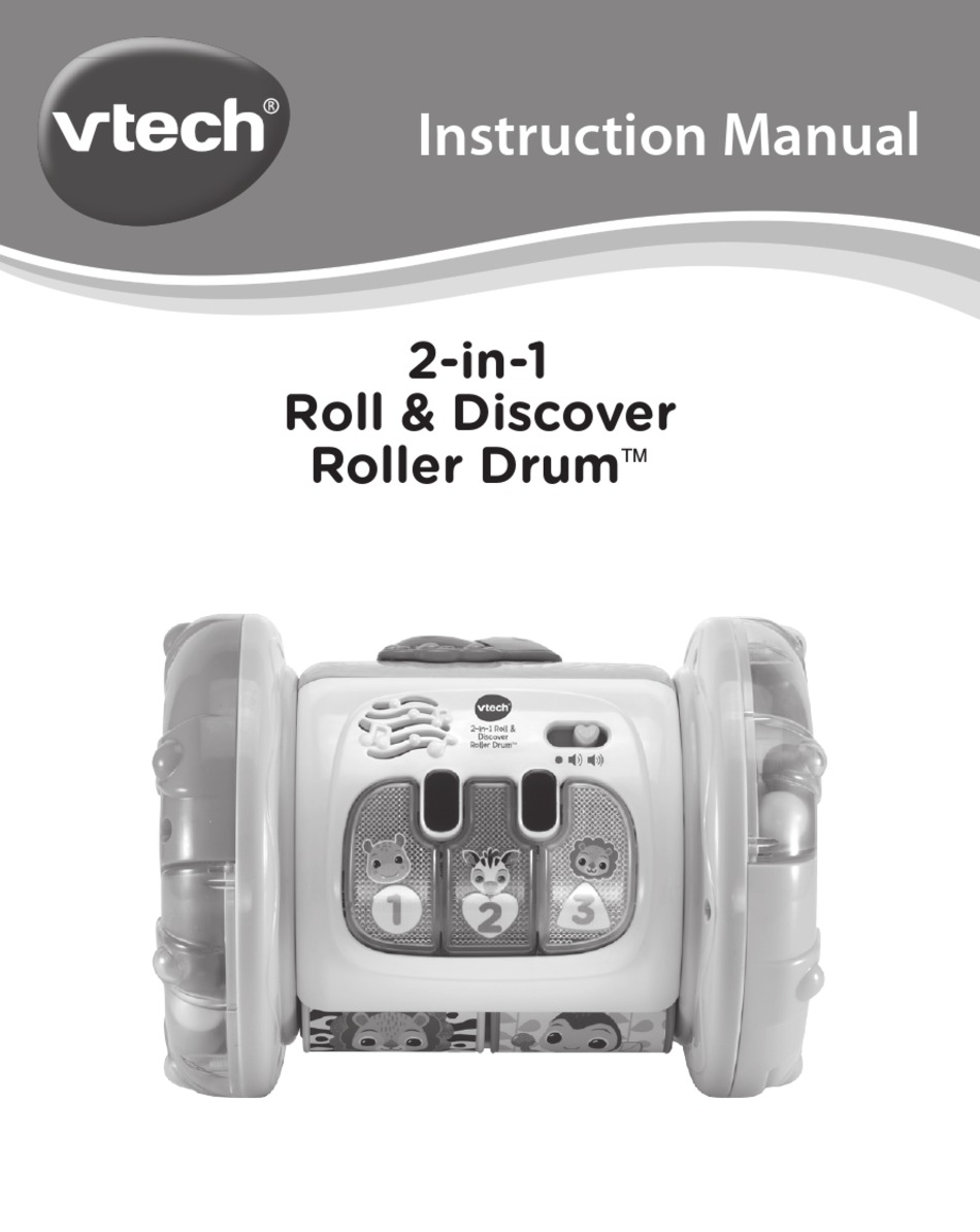 VTECH 2-IN-1 ROLL & DISCOVER ROLLER DRUM INSTRUCTION MANUAL Pdf ...