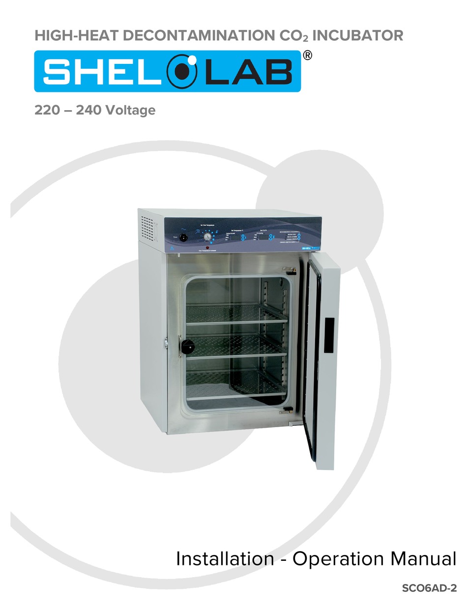 SHEL LAB SCO6AD2 INSTALLATION & OPERATION MANUAL Pdf Download ManualsLib