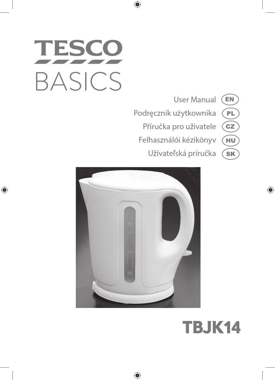 TESCO BASICS TBJK14 USER MANUAL Pdf Download ManualsLib