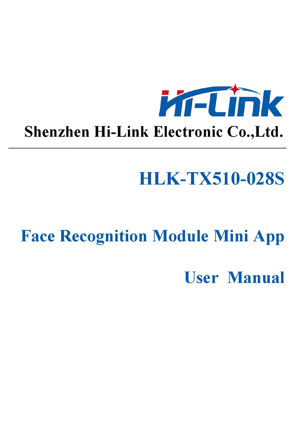 Hi Link Hlk Tx S User Manual Pdf Download Manualslib