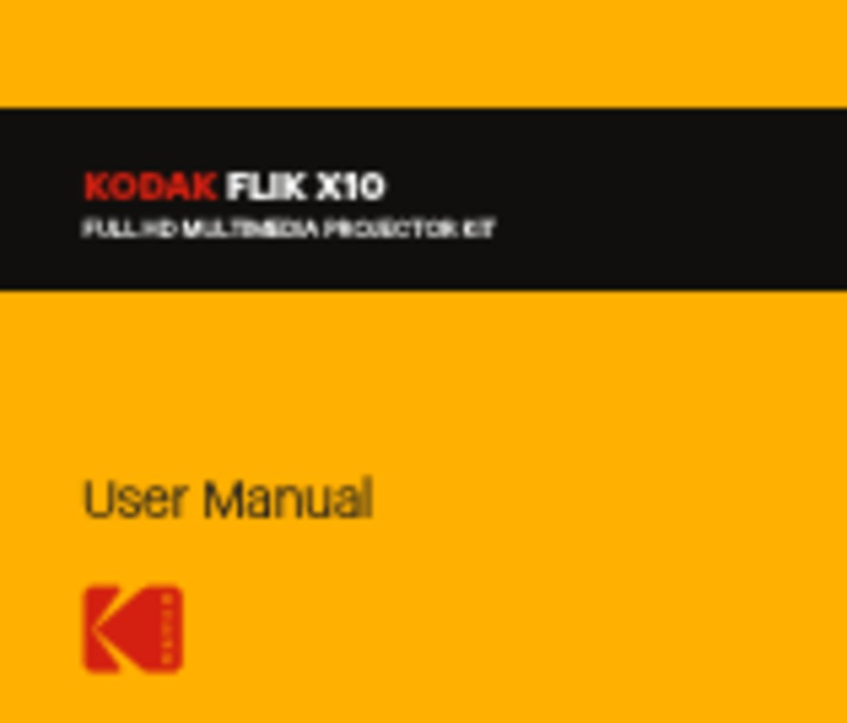 KODAK FLIK X10 USER MANUAL Pdf Download ManualsLib