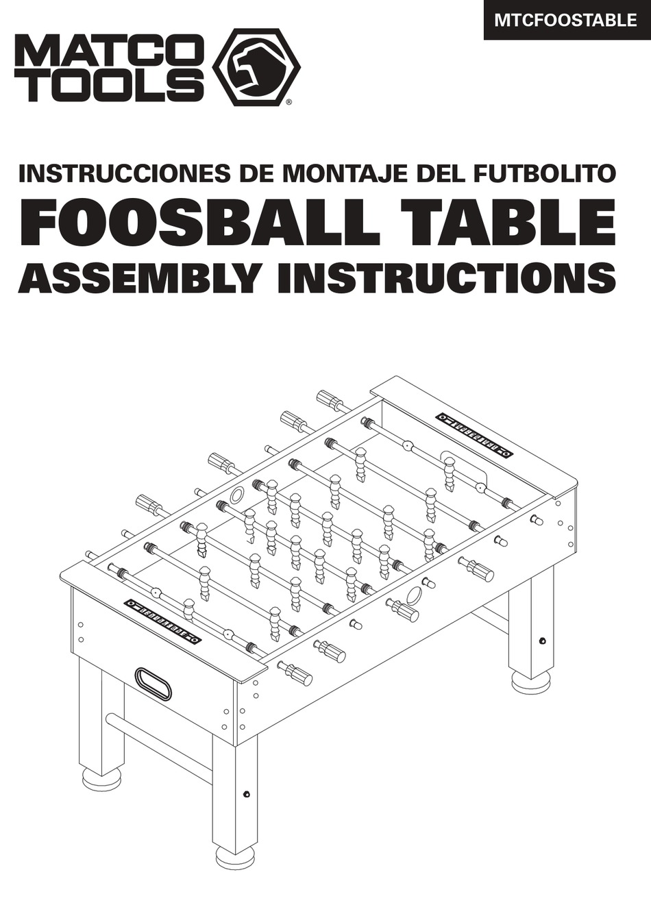 MATCO TOOLS MTCFOOSTABLE ASSEMBLY INSTRUCTIONS MANUAL Pdf Download