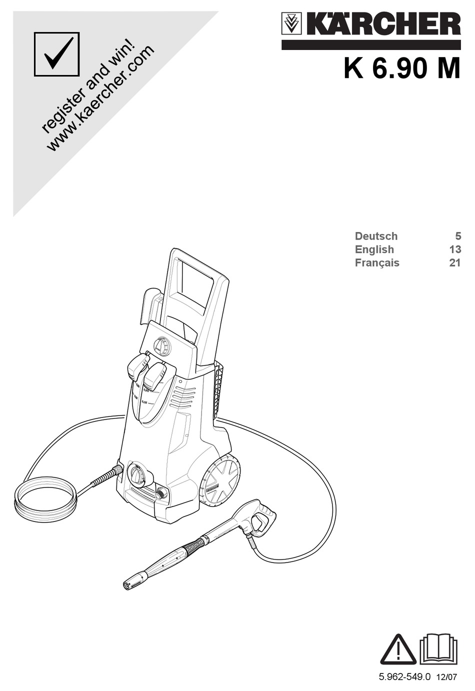 KÄRCHER K 6.90 M MANUAL Pdf Download | ManualsLib