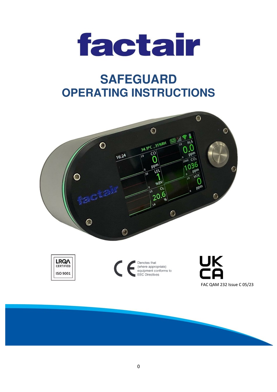 FACTAIR SAFEGUARD OPERATING INSTRUCTIONS MANUAL Pdf Download ManualsLib